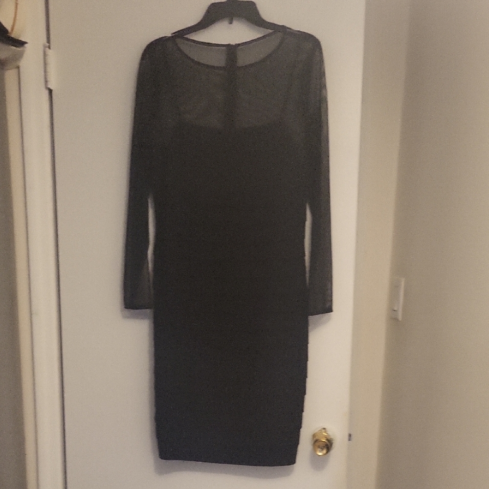 Elegant Black Sheath Dress